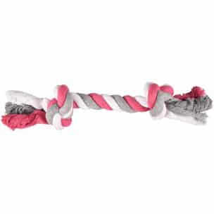 Flamingo Seilknochen für Hunde, 40 cm, Größe L