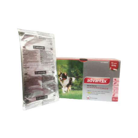 Advantix Spot-on Hund 10–25 kg, 4 Pipetten (Blister)