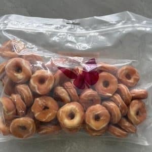 Mini-Hühner-Donuts für Hunde, 1 kg