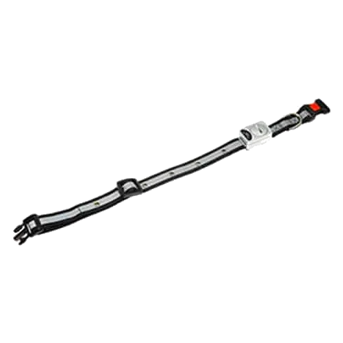 Leuchthalsband LED schwarz für Hunde, 30-45 cm, 15 mm