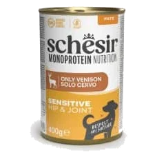 Schesir Monoprotein Hip & Joint Nassfutter Hund Hirsch, Dose 400 g