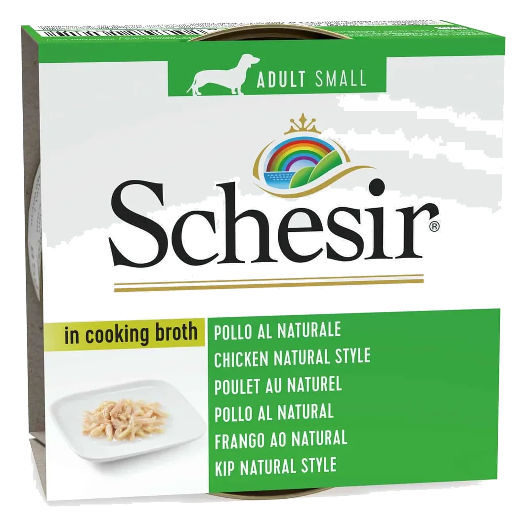 Schesir Nassfutter Hund Huhn natur, Dose 85 g