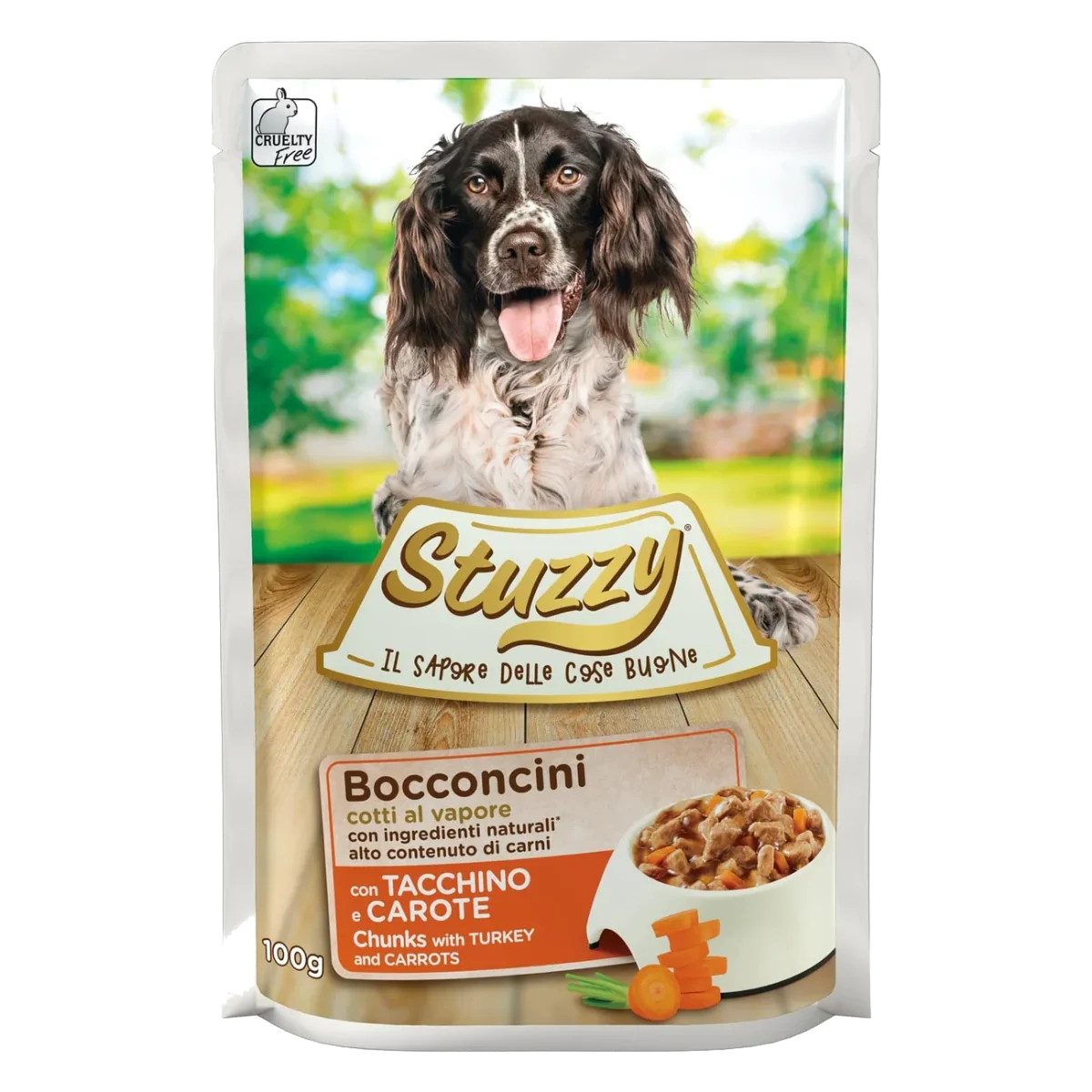 Stuzzy Nassfutter Hund Pute und Karotten, Beutel 100 g