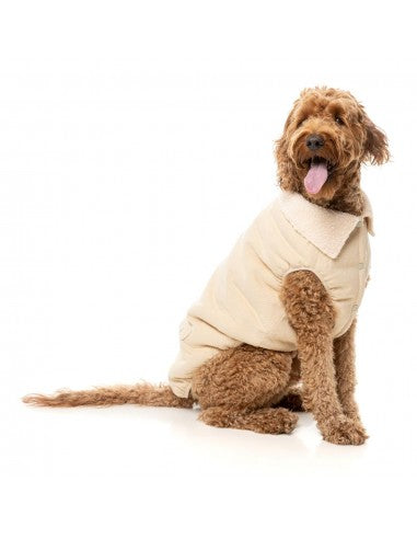 Hundemantel mit Sherpa-Futter FuzzYard Frontier in Hellbraun