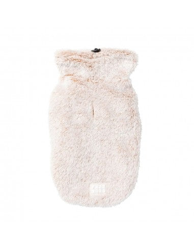 FuzzYard Frosted Teddy Plüsch-Hundepullover in Latte