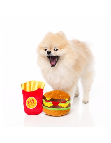 FuzzYard Pommes Plüschspielzeug für Hunde mit Quietscher