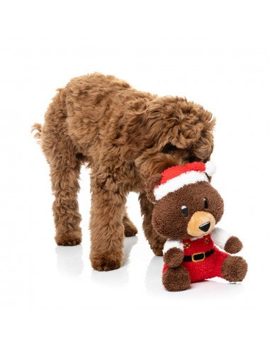 Weihnachts-Hundespielzeug aus Plüsch FuzzYard Santa Fuzz Bear