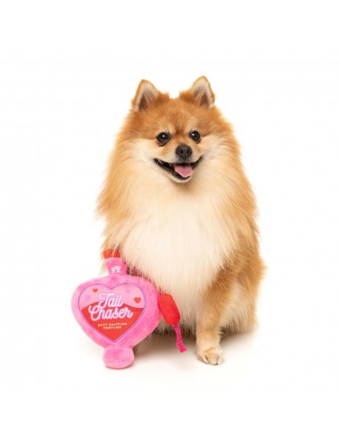 FuzzYard Love Tail Chaser Perfume Plüschspielzeug für Hunde, Parfümflakon