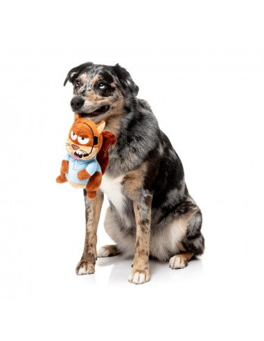 Kuscheltier Eichhörnchen für Hunde FuzzYard Telemarketer Tom mit Quietscher
