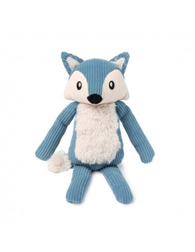 Plüschspielzeug für Hunde aus Cord FuzzYard Life Fuchs French Blue