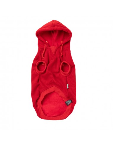 FuzzYard Zoomies Hunde-Kapuzenpullover, Rot (Größe 2)