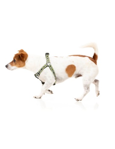 FuzzYard FY Active Strap verstellbares Hundegeschirr, Khaki (Größe S)