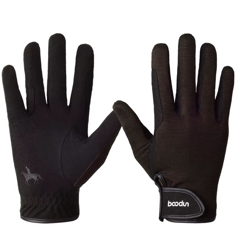 Atmungsaktive Reithandschuhe aus Netzstoff mit Grip – Ansicht 9