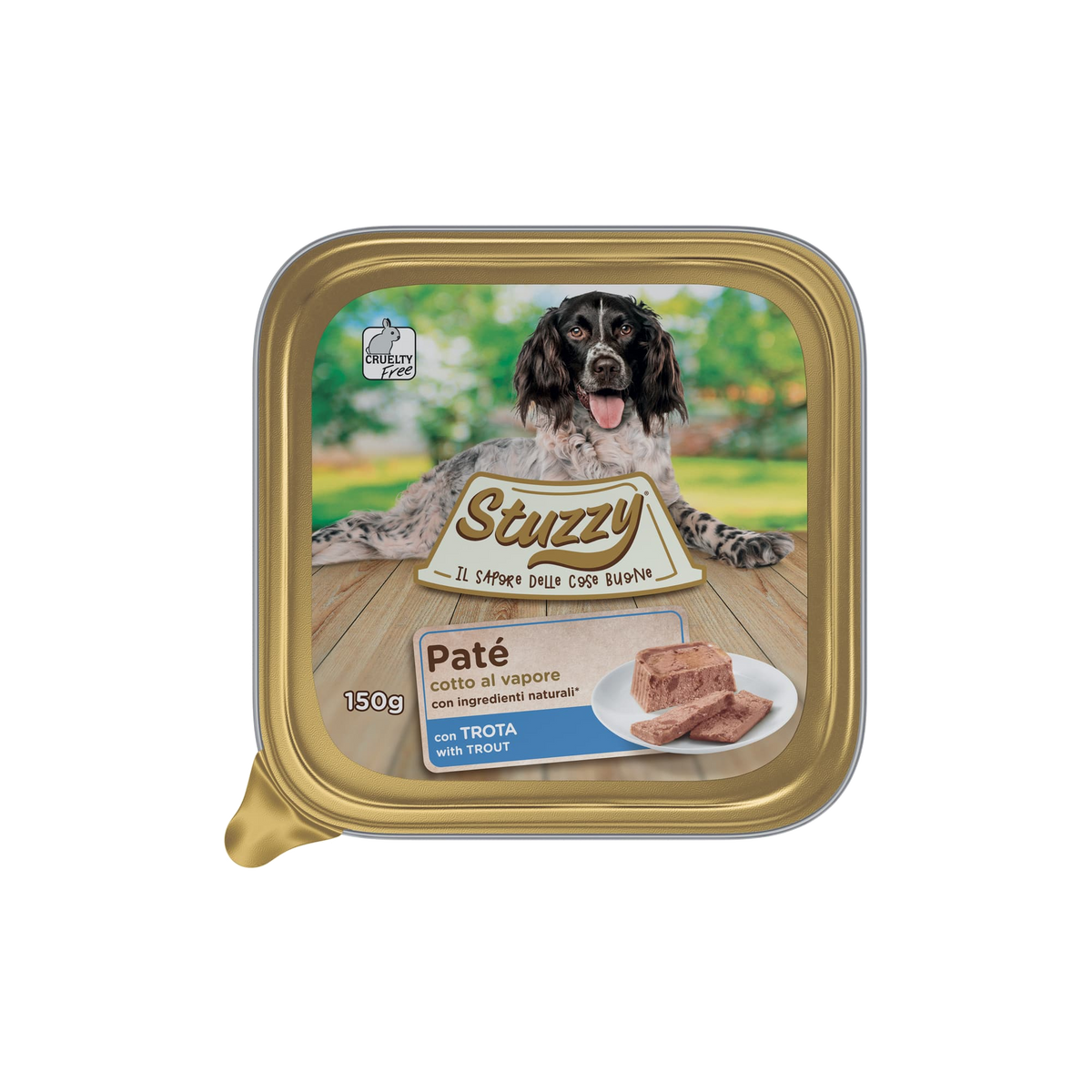 Mister Stuzzy Dog Nassfutter Hund Forelle, Aluschale