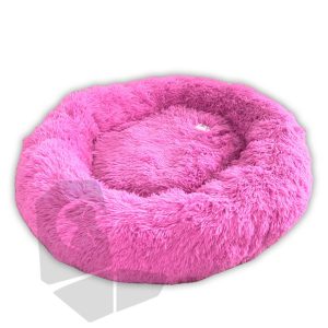 Beruhigendes Donut-Hundebett, Rosa, 50 cm