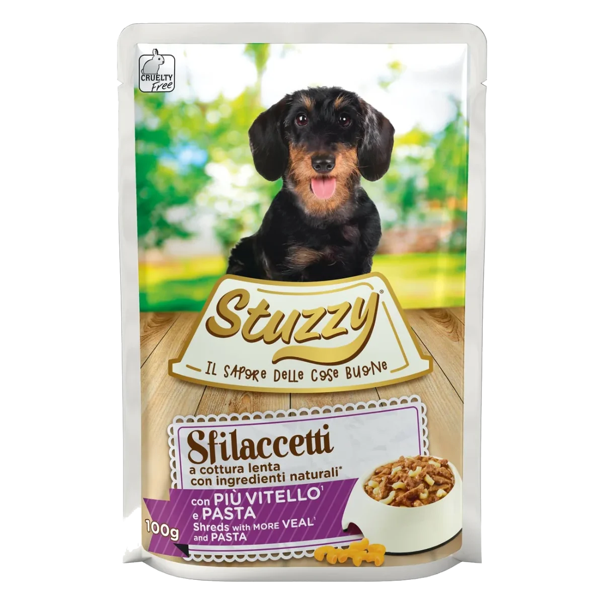 Stuzzy Speciality Nassfutter Hund Kalb und Nudeln, Beutel 100 g