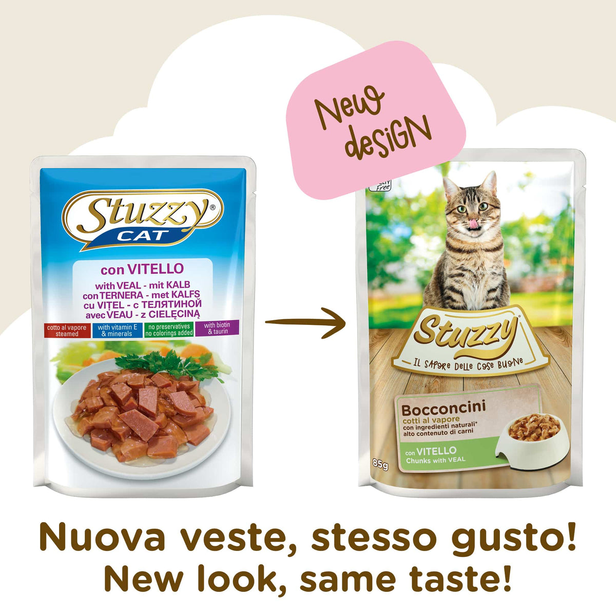 Stuzzy Cat Nassfutter Katze Kalb, Beutel 85 g – Bild 2