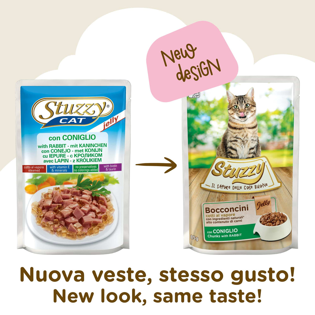Stuzzy Cat Nassfutter Katze Kaninchen, Beutel 85 g – Bild 2