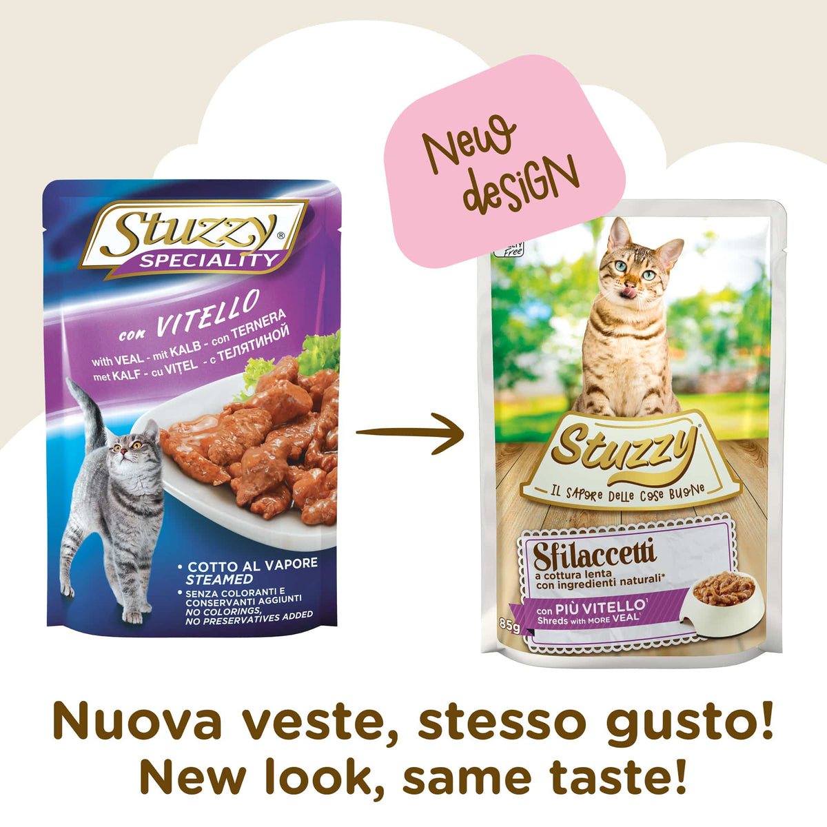 Stuzzy Cat Speciality Nassfutter Katze Kalb, Beutel 85 g – Bild 2