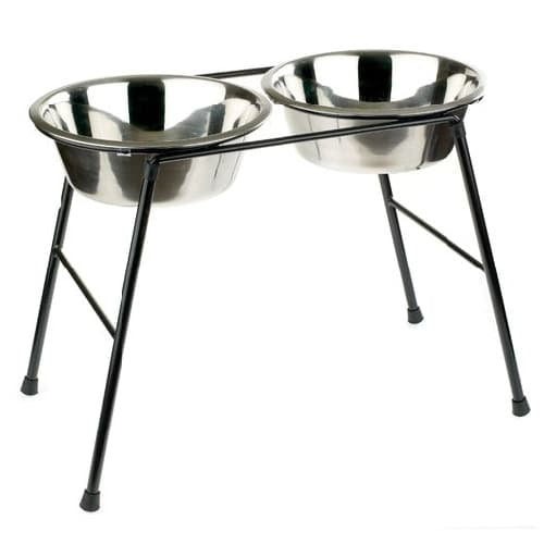 Classic High Stand with 2 × 2500 ml Dish – erhöhter Napfständer