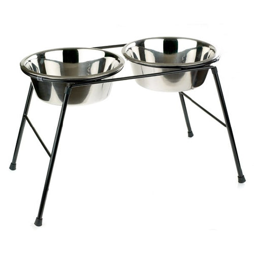 Classic High Stand with 2 × 4000 ml Dish – erhöhter Napfständer