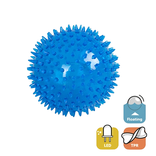 TPR-Hundeball mit LED-Licht, 12,5 cm