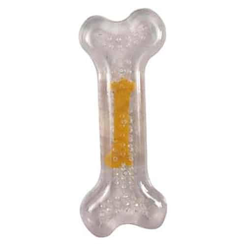 Transparenter Kauknochen mit Hühnergeschmack, 12 cm