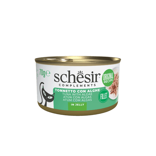 Schesir Nassfutter Katze Thunfisch mit Algen, Dose 70 g