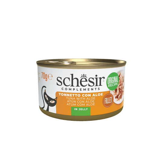 Schesir Nassfutter Katze Thunfisch mit Aloe, Dose 70 g