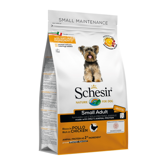 Schesir Small Maintenance Hundefutter trocken Huhn, 2 kg