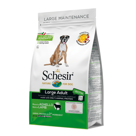 Schesir Large Hundefutter trocken Lamm, 3 kg