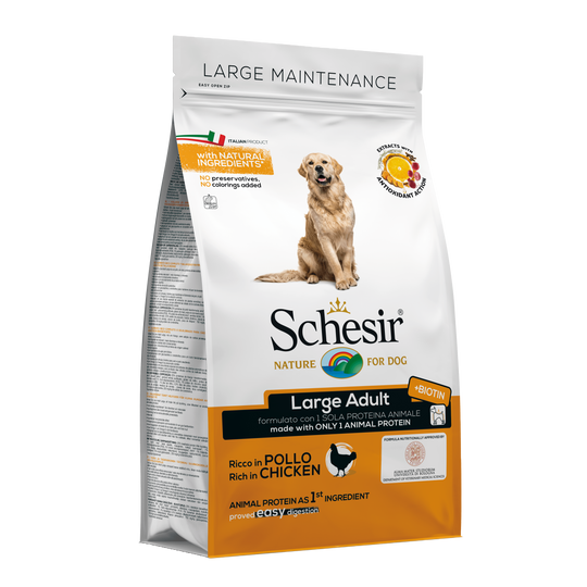 Schesir Large Hundefutter trocken Huhn, 3 kg