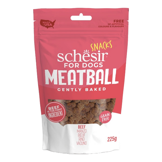 Schesir Rindfleischbällchen Hundesnack, 225 g