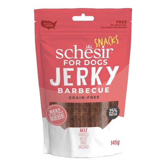 Hundesnacks Schesir Rindfleischstreifen, 145 g