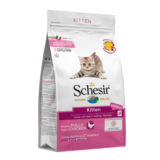Schesir Kitten Trockenfutter Katze Huhn, 1,5 kg