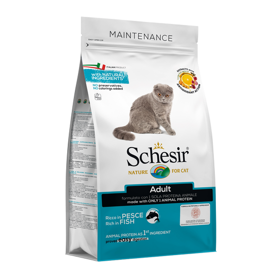 Schesir Maintenance Trockenfutter Katze Fisch, 1,5 kg