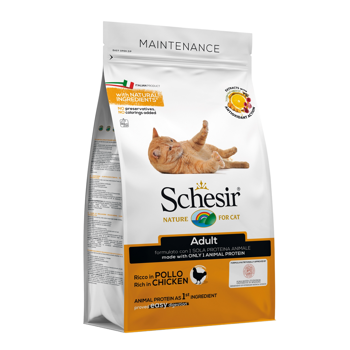 Schesir Maintenance Trockenfutter Katze Huhn, 1,5 kg