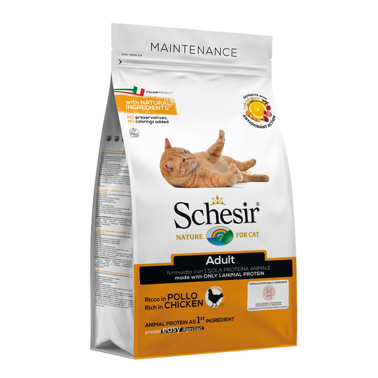 Schesir Maintenance Trockenfutter Katze Huhn, 1,5 kg