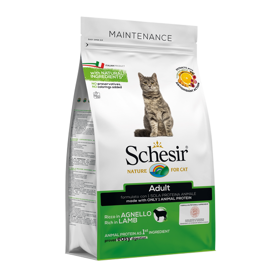 Schesir Maintenance Trockenfutter Katze Lamm, 400 g
