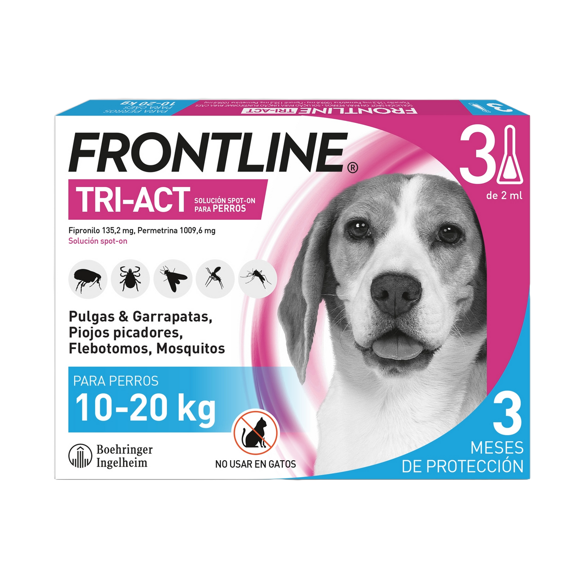 Frontline Tri-Act Spot-on Hund 20–40 kg, 3 Pipetten