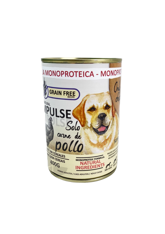 Natural Impulse Nassfutter Hund mit Huhn, Dose 400 g