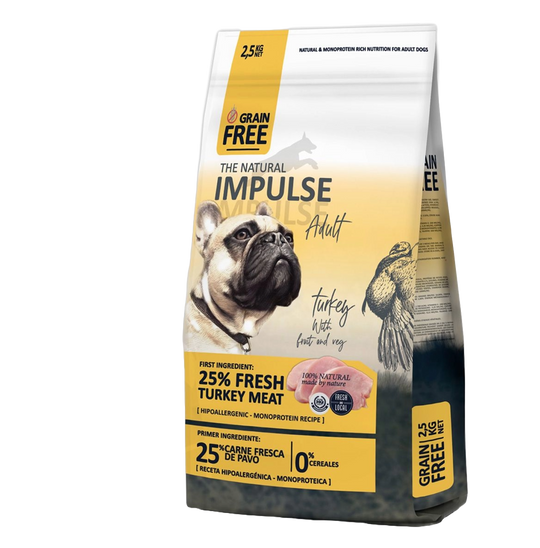 Impulse getreidefreies Hundefutter trocken Pute, 10 kg