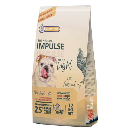 Impulse Light Hundefutter trocken, 12 kg