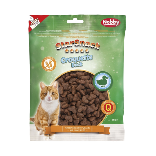 StarSnack Croquette getreidefreier Katzensnack Ente, 125 g