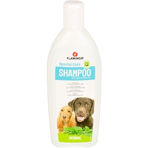 Hundeshampoo mit Kräuterextrakt und Macadamiaöl
