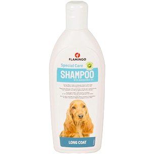 Hundeshampoo für langes Fell Flamingo mit Macadamiaöl