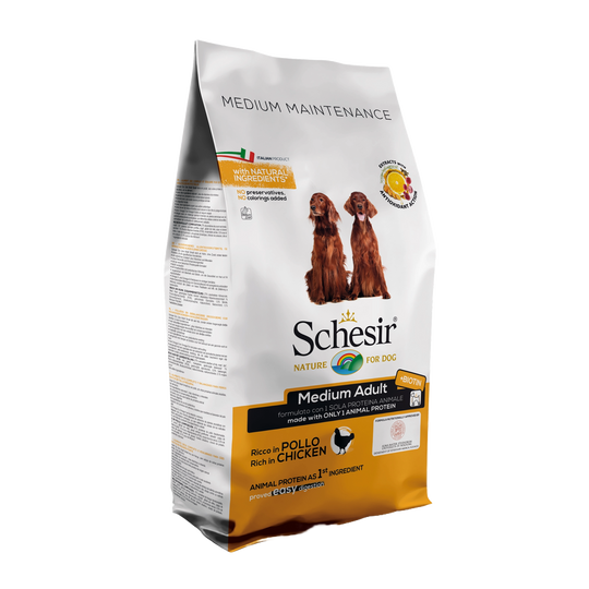 Schesir Medium Maintenance Hundefutter trocken Huhn, 12 kg