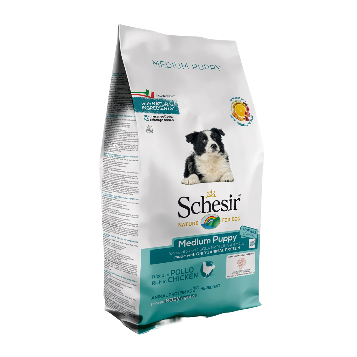 Schesir Medium Puppy Trockenfutter Welpe Huhn, 12 kg