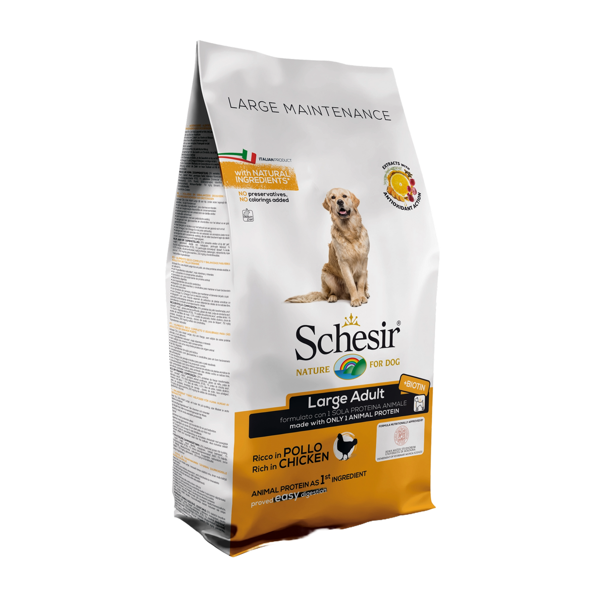Schesir Large Hundefutter trocken Huhn, 12 kg