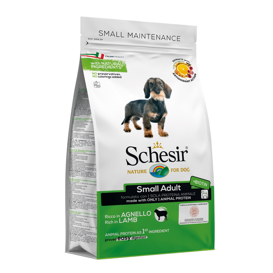 Schesir Small Maintenance Hundefutter trocken Lamm, 2 kg
